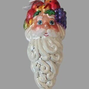 Christopher Radko "Harvest King" Santa Ornament- Retired Hand-painted Glass